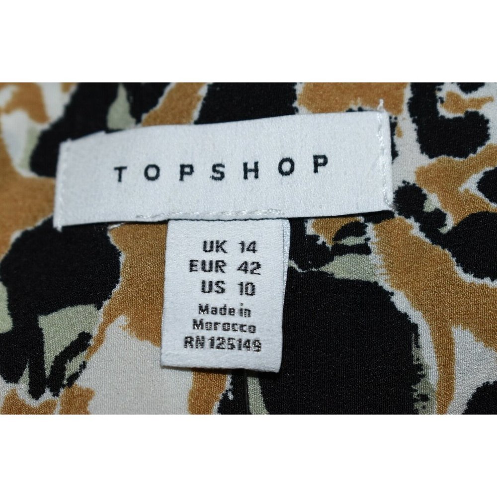 Topshop Women's Leopard Print Wrap Dress, Size 10, NwT T319AFA - Picture 6 of 9